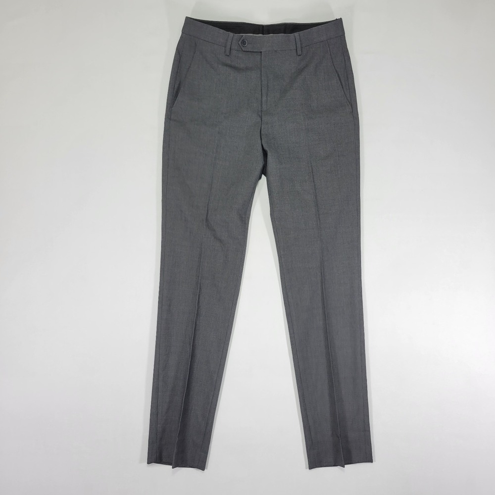 Calvin Klein Men's Dress Pant Trousers Gray Polyester Blend 30x32 NEW W/O TAGS